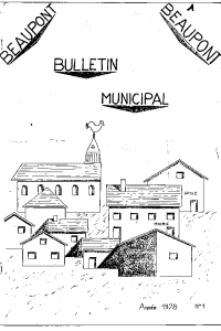 documentation PDF Bulletin municipal - Année 1978 nÂ° 1