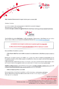 documentation PDF Transports scolaires - Inscriptions 2019/2020