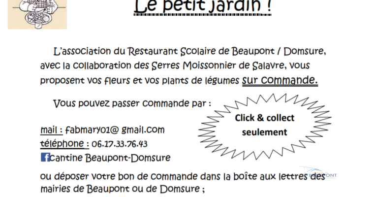 Actualité de Beaupont : Le Petit Jardin du Restaurant Scolaire
