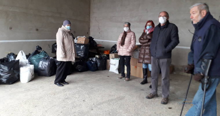 Actualité de Beaupont : Déplacés UKRAINIENS - collecte par le CCAS vendredi 1er avril de 16 à 18h sous la halle