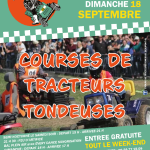 Document PDF joint concernant l'actualité : Quelques photos de la course tracteurs tondeuses du Comité des Fêtes - samedi 17 et dimanche 18 septembre 2022