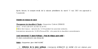 compte rendu du conseil du :  10/06/2021