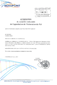 documentation PDF B-Attestation PLU exécutoire au 9/03/2020