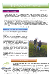 documentation PDF BEAUPONT Infos - Janvier 2012