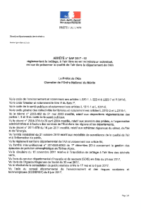 documentation PDF Arrêté préfectoral 3/07/2017 : BrÃ»lage à l'air libre des déchets verts