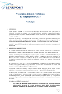 documentation PDF 2023-01 Présentation brève et synthétique des budgets primitifs 2023