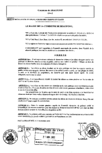 documentation PDF Divagation chiens/chats - Arrêté municipal du 21/11/2002