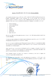 documentation PDF Courrier explicatif du Maire